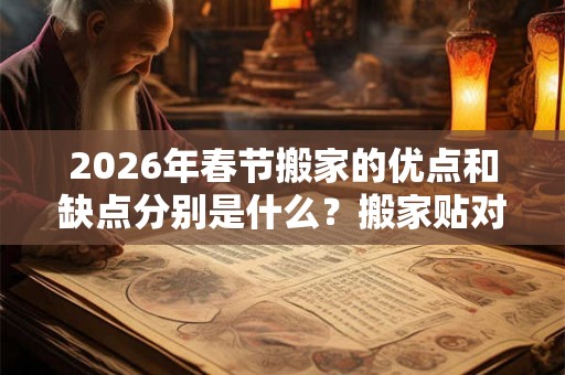 2026年春节搬家的优点和缺点分别是什么?搬家贴对联怎么开运? 2026年春节搬家的优点和缺点分别是什么?搬家贴对联怎么开运?