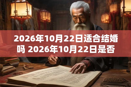 2026年10月22日适合结婚吗 2026年10月22日是否吉日成婚