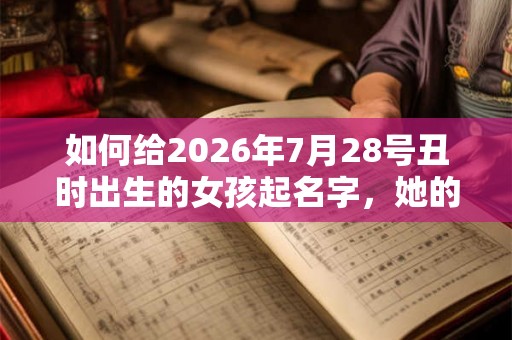 如何给2026年7月28号丑时出生的女孩起名字，她的五行属什么？