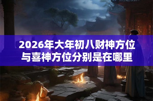 2026年大年初八财神方位与喜神方位分别是在哪里
