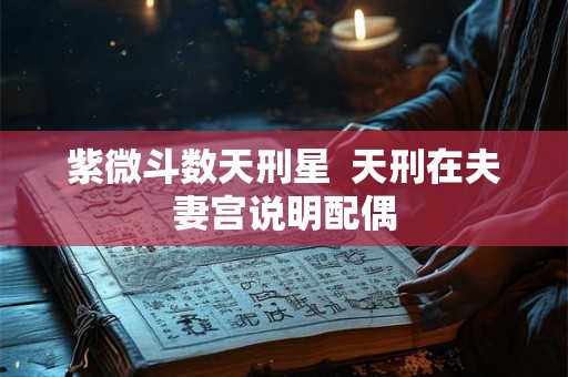 紫微斗数天刑星  天刑在夫妻宫说明配偶