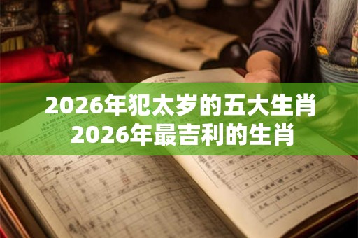 2026年犯太岁的五大生肖 2026年最吉利的生肖