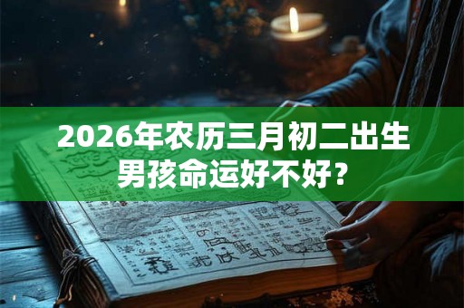 2026年农历三月初二出生男孩命运好不好? 2026年农历三月初二出生男孩命运好不好?