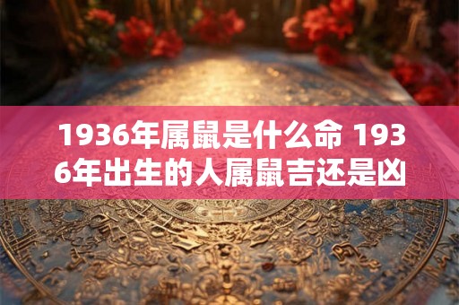 1936年属鼠是什么命 1936年出生的人属鼠吉还是凶
