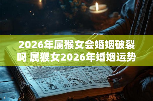 2026年属猴女会婚姻破裂吗 属猴女2026年婚姻运势 2026年属猴女会婚姻破裂吗 属猴女2026年婚姻运势