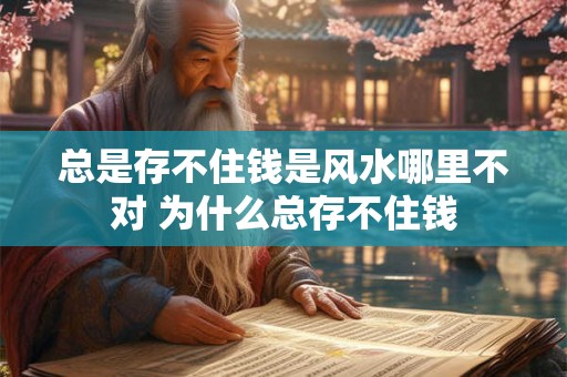 总是存不住钱是风水哪里不对 为什么总存不住钱 总是存不住钱是风水哪里不对 为什么总存不住钱