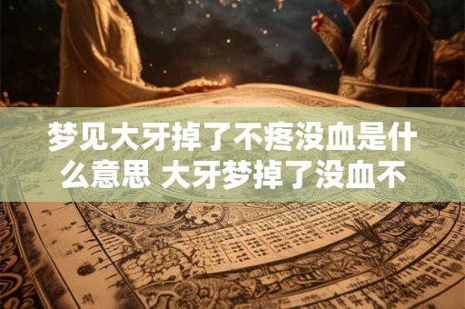 梦见大牙掉了不疼没血是什么意思 大牙梦掉了没血不疼代表什么
