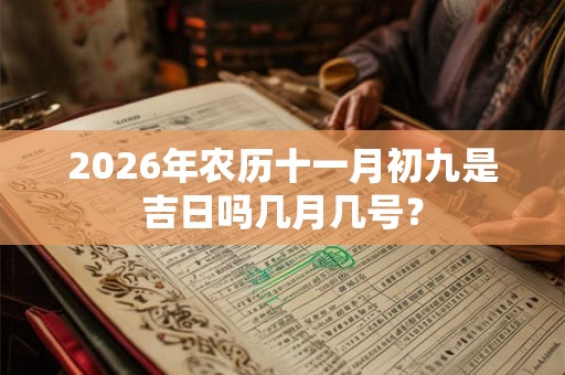 2026年农历十一月初九是吉日吗几月几号？