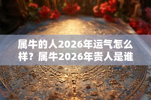 属牛的人2026年运气怎么样？属牛2026年贵人是谁？
