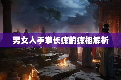 男女人手掌长痣的痣相解析
