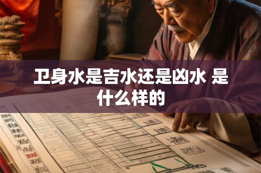 卫身水是吉水还是凶水 是什么样的