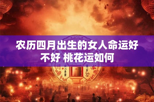 农历四月出生的女人命运好不好 桃花运如何 农历四月出生的女人命运好不好 桃花运如何