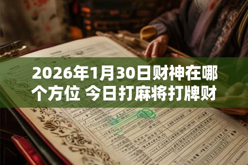 2026年1月30日财神在哪个方位 今日打麻将打牌财运方位