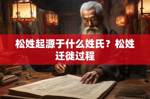 松姓起源于什么姓氏？松姓迁徙过程
