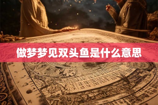 做梦梦见双头鱼是什么意思