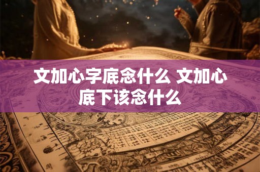 文加心字底念什么 文加心底下该念什么