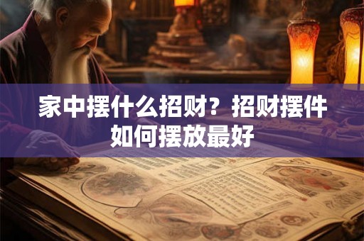 家中摆什么招财？招财摆件如何摆放最好