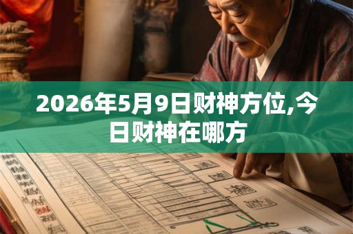 2026年5月9日财神方位,今日财神在哪方