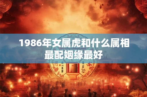 1986年女属虎和什么属相最配姻缘最好