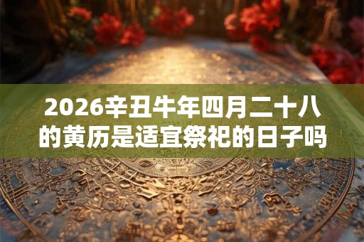 2026辛丑牛年四月二十八的黄历是适宜祭祀的日子吗