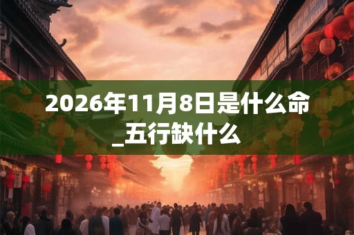 2026年11月8日是什么命_五行缺什么