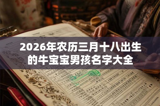2026年农历三月十八出生的牛宝宝男孩名字大全