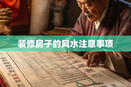 装修房子的风水注意事项