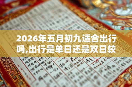 2026年五月初九适合出行吗,出行是单日还是双日较好