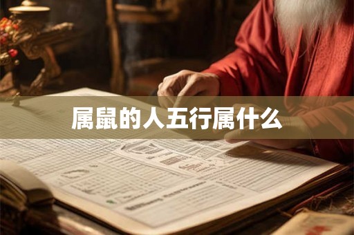 属鼠的人五行属什么