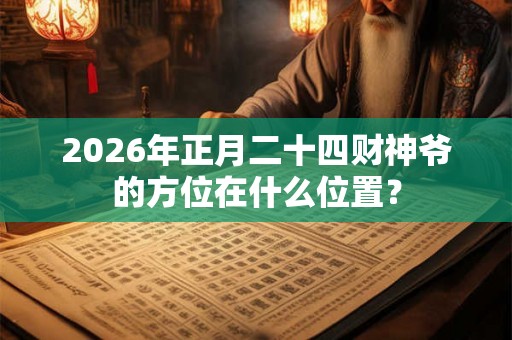 2026年正月二十四财神爷的方位在什么位置？