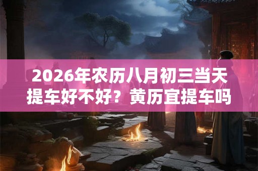 2026年农历八月初三当天提车好不好？黄历宜提车吗