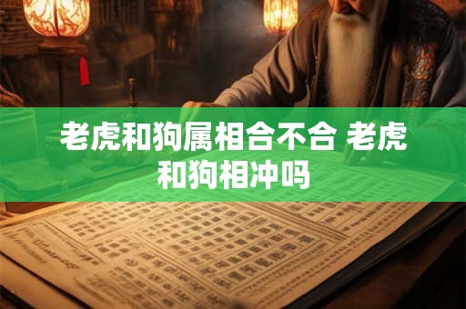 老虎和狗属相合不合 老虎和狗相冲吗