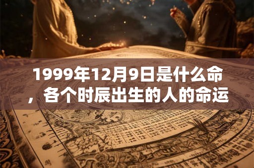 1999年12月9日是什么命，各个时辰出生的人的命运