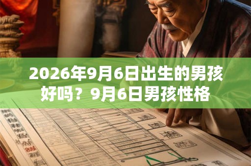 2026年9月6日出生的男孩好吗?9月6日男孩性格 2026年9月6日出生的男孩好吗?9月6日男孩性格