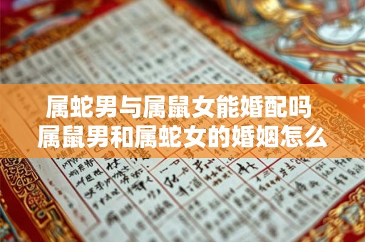 属蛇男与属鼠女能婚配吗 属鼠男和属蛇女的婚姻怎么样