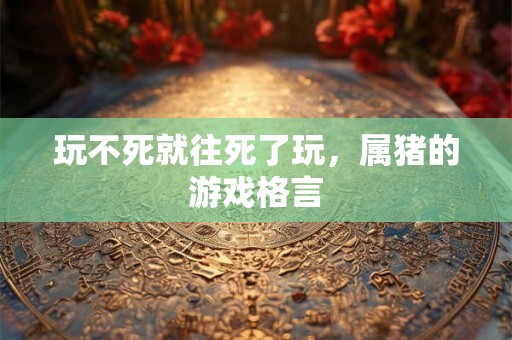 玩不死就往死了玩，属猪的游戏格言