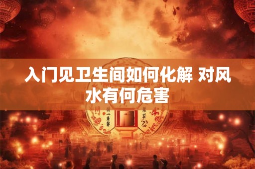 入门见卫生间如何化解 对风水有何危害
