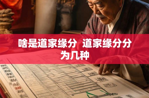 啥是道家缘分  道家缘分分为几种