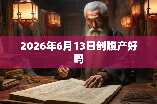 2026年6月13日剖腹产好吗