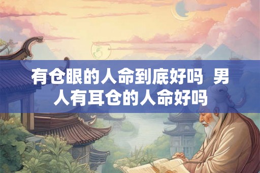 有仓眼的人命到底好吗  男人有耳仓的人命好吗