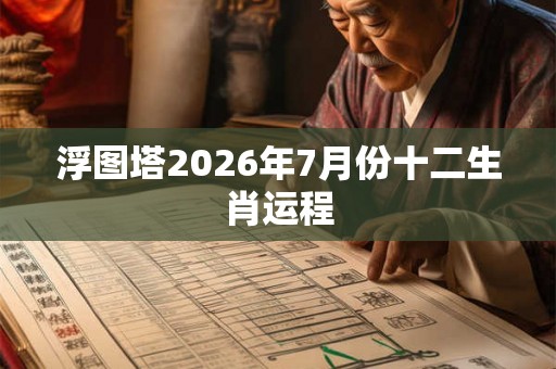 浮图塔2026年7月份十二生肖运程