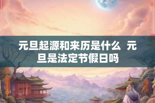 元旦起源和来历是什么  元旦是法定节假日吗