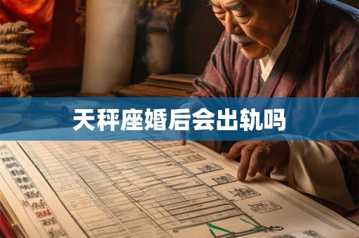 天秤座婚后会出轨吗