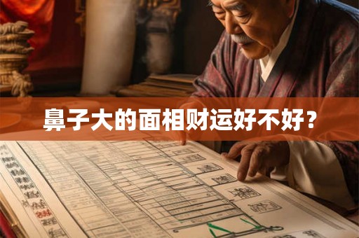 鼻子大的面相财运好不好? 鼻子大的面相财运好不好?