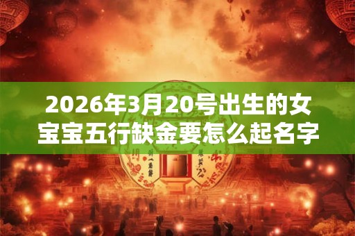2026年3月20号出生的女宝宝五行缺金要怎么起名字 2026年3月20号出生的女宝宝五行缺金要怎么起名字