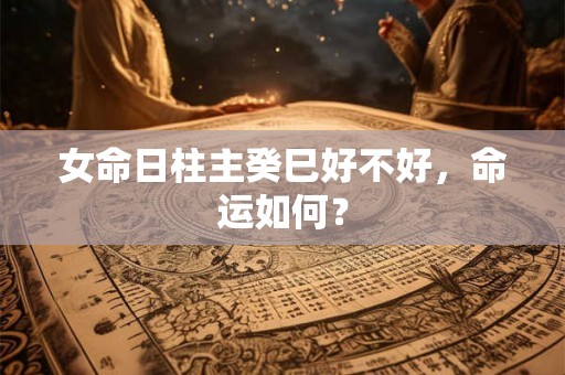 女命日柱主癸巳好不好，命运如何？