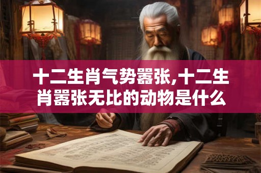 十二生肖气势嚣张,十二生肖嚣张无比的动物是什么