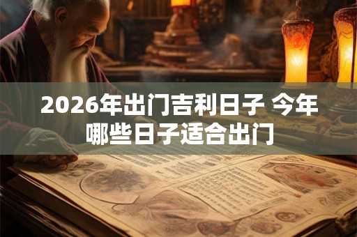 2026年出门吉利日子 今年哪些日子适合出门