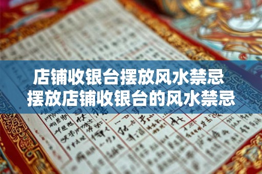 店铺收银台摆放风水禁忌 摆放店铺收银台的风水禁忌 店铺收银台摆放风水禁忌 摆放店铺收银台的风水禁忌