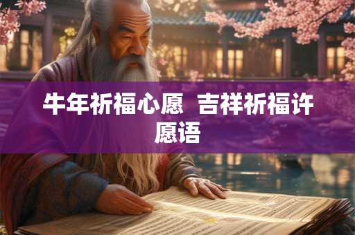 牛年祈福心愿  吉祥祈福许愿语
